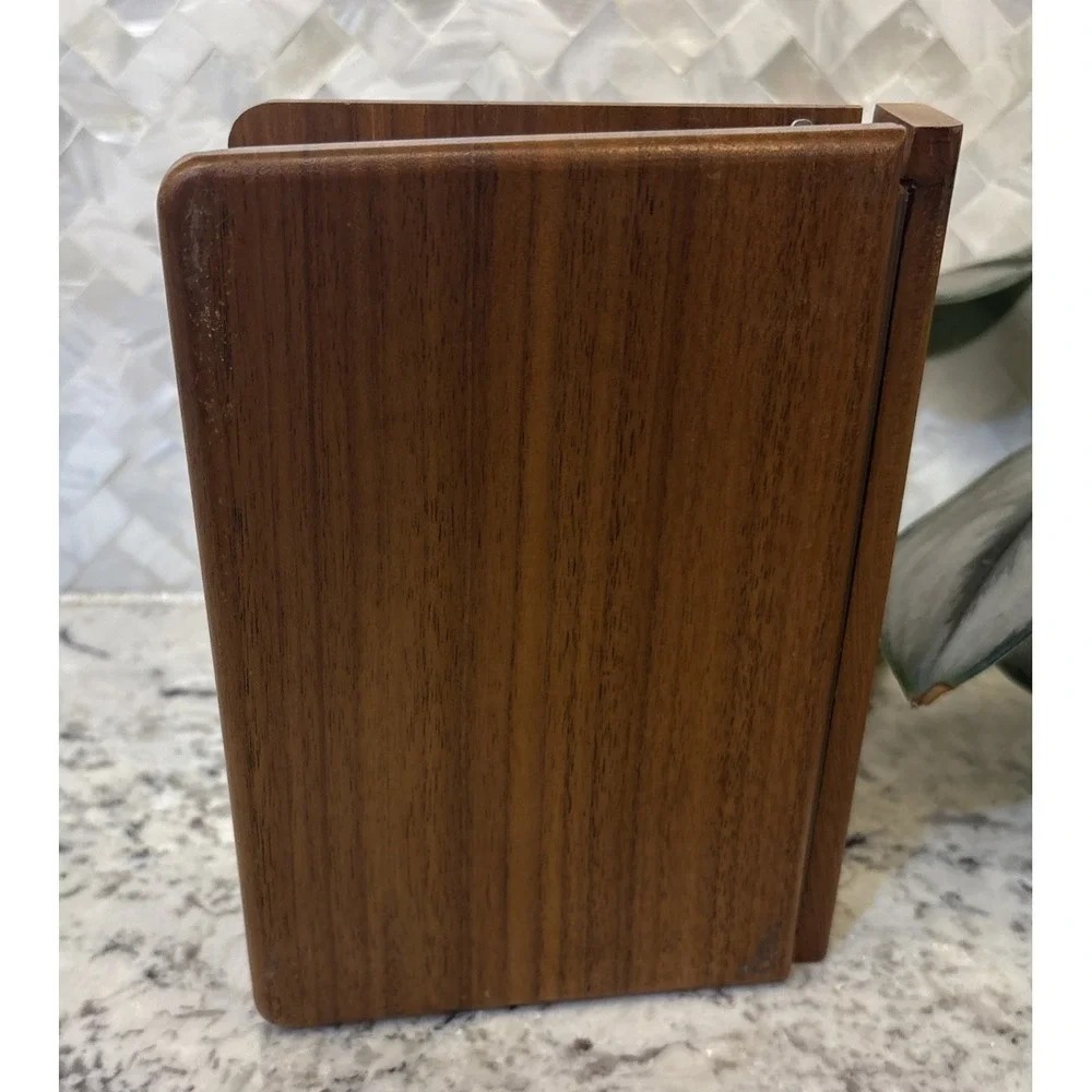 VTG Wooden Address Book 1928‎ Packard laser Engraved Laser Works Bradenton FL